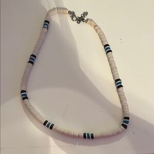Elegant Cream and Black Beaded Necklace
